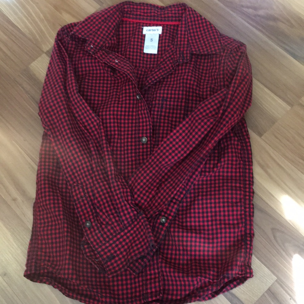Lot of 2 boys button down long sleeved shirts